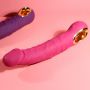 Wibrator realistyczny silikonowy B Series Cute różowy USB wodoodporny - 16