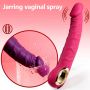 Wibrator realistyczny silikonowy B Series Cute różowy USB wodoodporny - 17