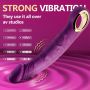 Wibrator realistyczny fioletowy B Series Cute USB wodoodporny - 10