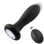 Wibrujący korek analny z LED B Series Cute czarny - 2