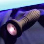 Wibrujący korek analny z LED B Series Cute czarny - 11