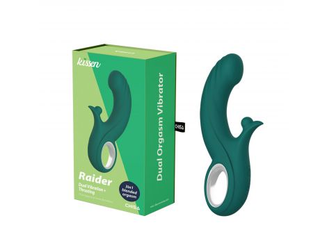 Wibrator stymulator Kissen Raider silikonowy 20 cm wodoodporny