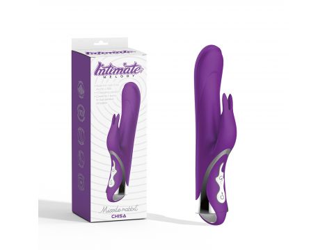 Wibrator króliczek rotujący Missile Rabbit Intimate Melody fioletowy 24 cm
