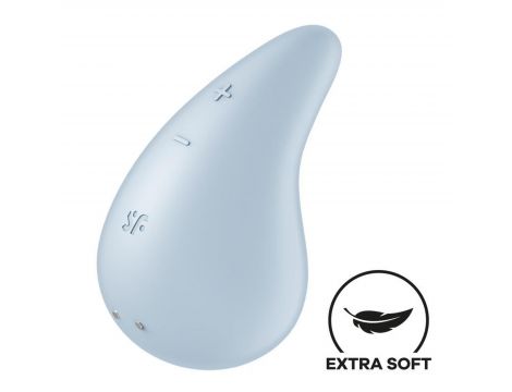 Wibrator mini Satisfyer Dew Drop niebieski silikonowy USB - 5