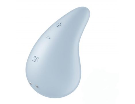 Wibrator mini Satisfyer Dew Drop niebieski silikonowy USB - 6
