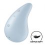 Wibrator mini Satisfyer Dew Drop niebieski silikonowy USB - 6