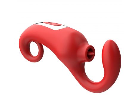 Silikonowy stymulator łechtaczki Merfi liżący języczek 10 wibracji USB - 3