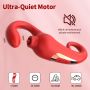 Silikonowy stymulator łechtaczki Merfi liżący języczek 10 wibracji USB - 8