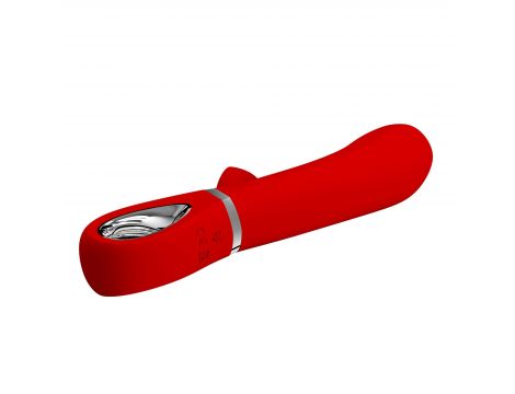 Wibrator silikonowy króliczek punktu G Pretty Love Thomas czerwony USB - 8