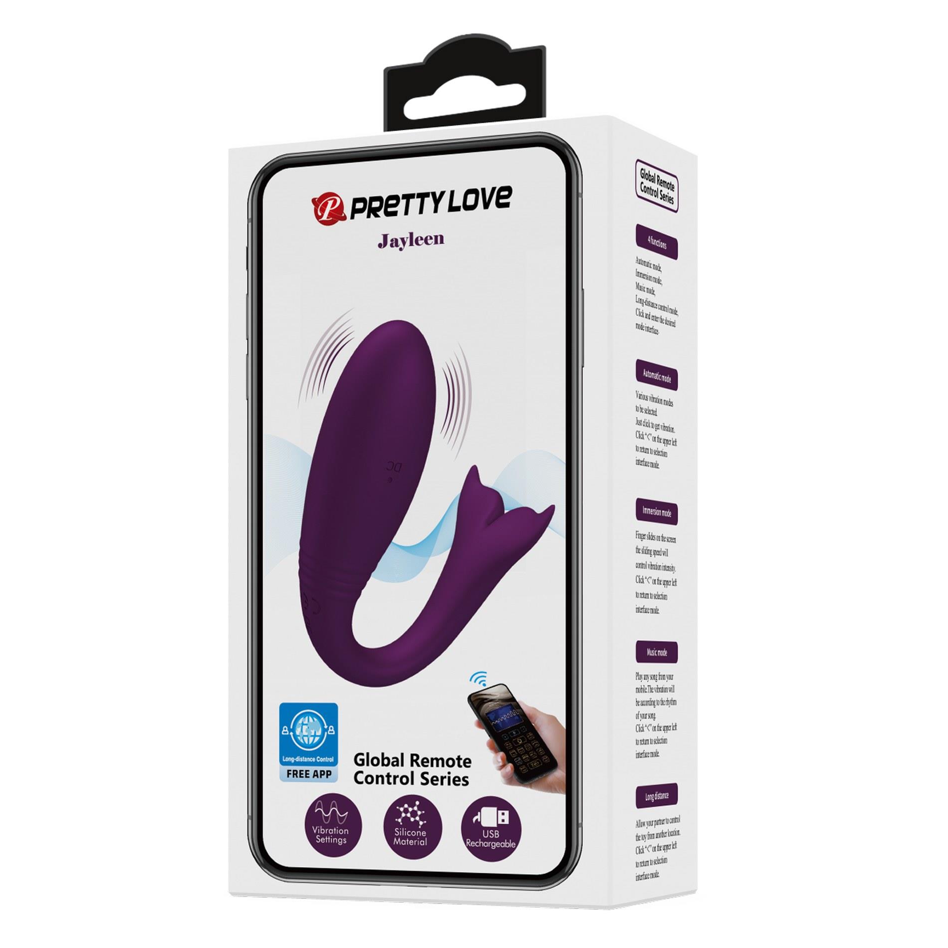 Pretty Love - Jayleen, 12 Vibration Functions Mobile App Long-Distance