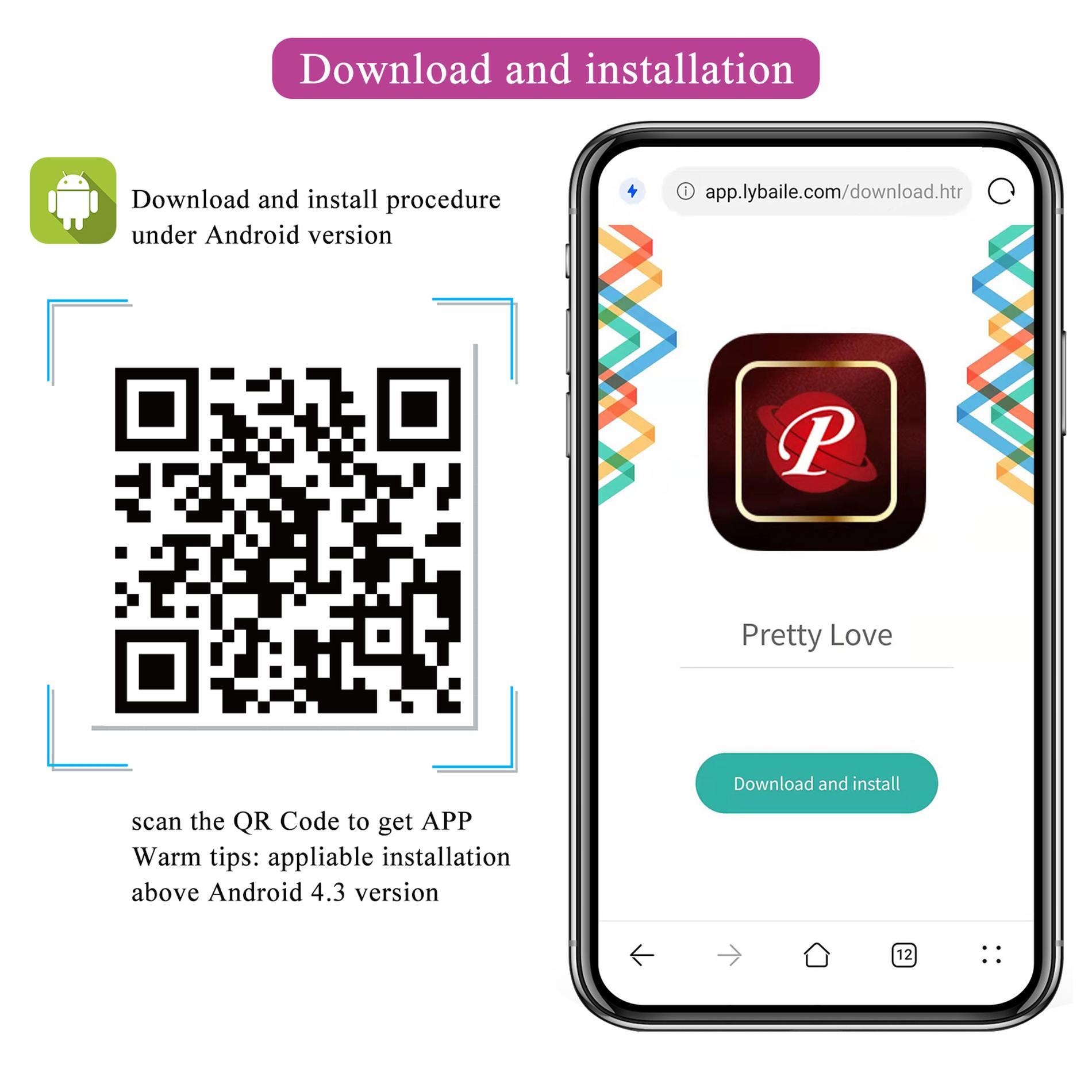 Pretty Love - Jayleen, 12 Vibration Functions Mobile App Long-Distance