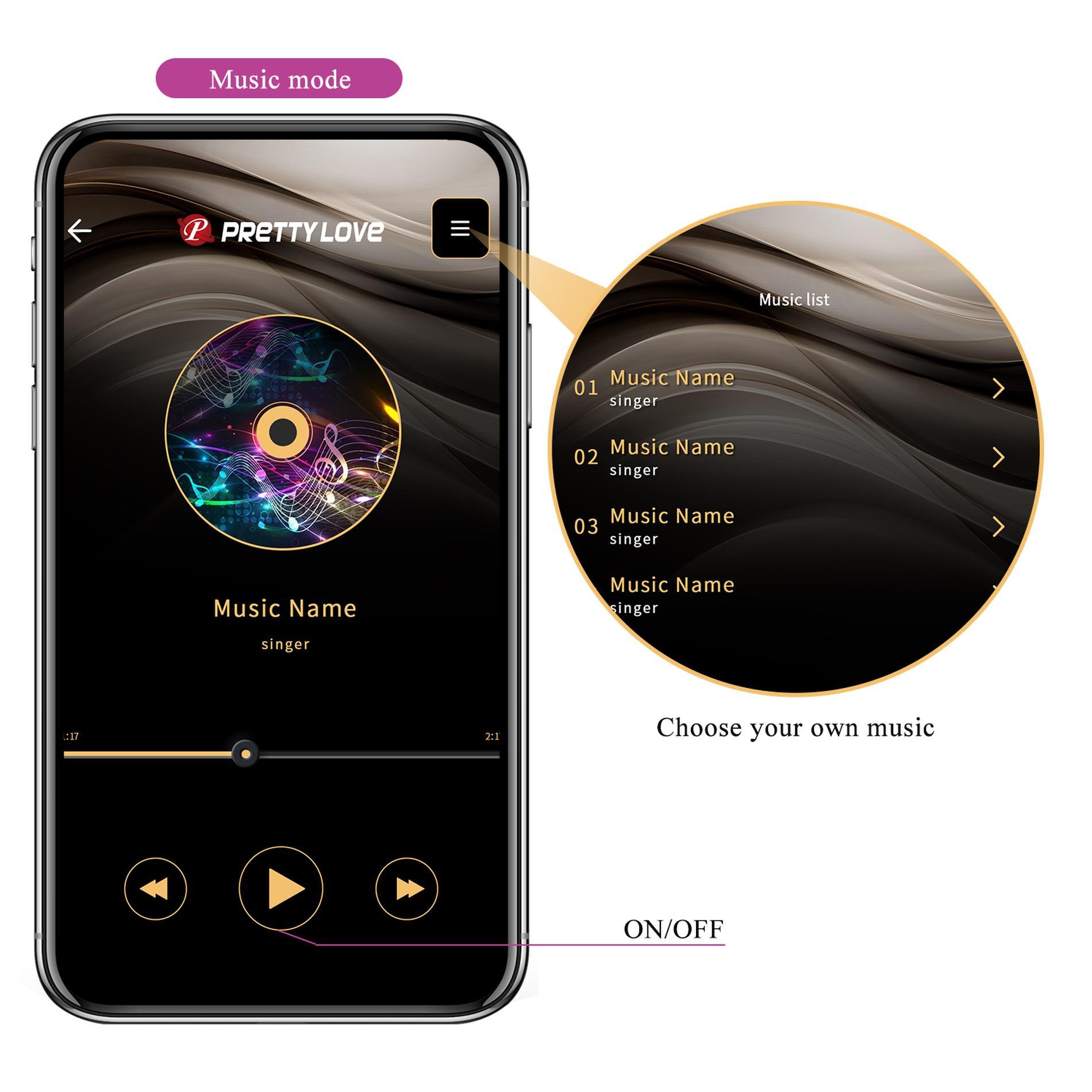 Pretty Love - Jayleen, 12 Vibration Functions Mobile App Long-Distance