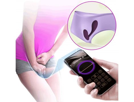 Wibrator silikonowy Pretty Love Baird fioletowy z aplikacją 12 funkcji - 10