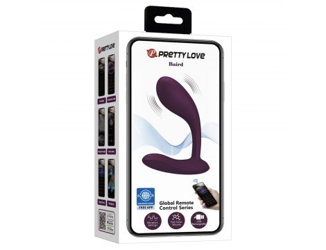 Wibrator silikonowy Pretty Love Baird fioletowy z aplikacją 12 funkcji - 7
