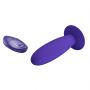Wibrujący korek analny Pretty Love niebieski z pilotem 12 funkcji - 6