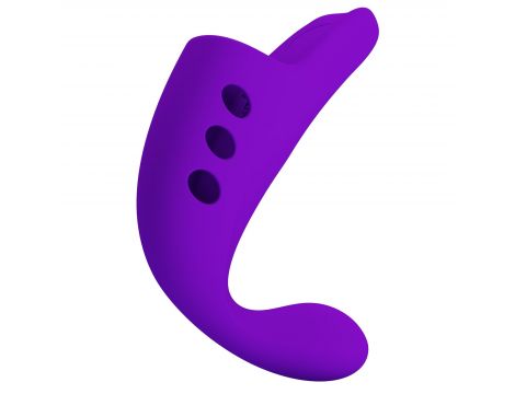 Wibrator na palec Pretty Love Gorgon fioletowy silikonowy 10 trybów - 10