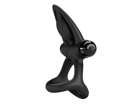 PRETTY LOVE - VIBRATION COCK RING Black, 10 vibration functions - 4