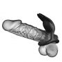Pierścień wibrujący erekcyjny Pretty Love Silas czarny silikonowy 7 trybów - 4
