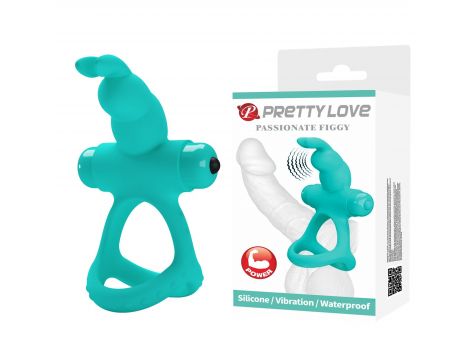 Pierścień erekcyjny wibrujący Pretty Love Passionate Figgy 10 funkcji - 2
