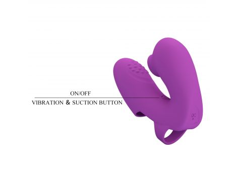 Wibrator na palec silikonowy Pretty Love Athena fioletowy - 6