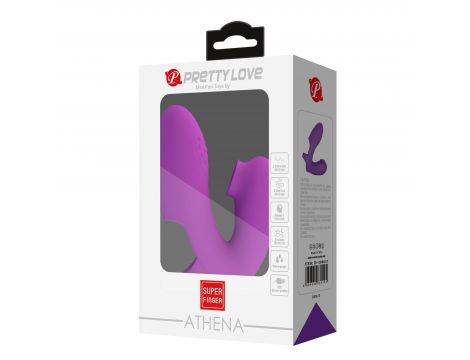 Wibrator na palec silikonowy Pretty Love Athena fioletowy - 10