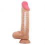 Dildo realistyczne Baile Sliding Skin cieliste giętkie 24 cm z przyssawką - 3