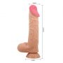 Dildo realistyczne Baile Sliding Skin cieliste giętkie 24 cm z przyssawką - 10