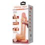 Dildo realistyczne Baile Sliding Skin cieliste giętkie 24 cm z przyssawką - 11