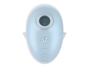 Stymulator łechtaczki Satisfyer Cutie Ghost niebieski USB wodoodporny