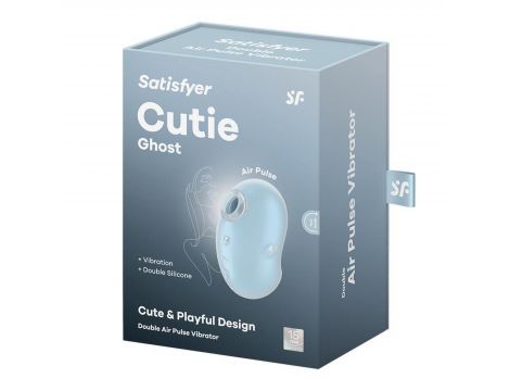 Stymulator łechtaczki Satisfyer Cutie Ghost niebieski USB wodoodporny - 5