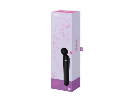 Masażer silikonowy Satisfyer Planet Wander XXL czarny różowozłoty USB - 2