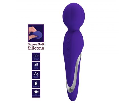 Masażer wibracyjny silikonowy Pretty Love Walter fioletowy 7 funkcji - 3