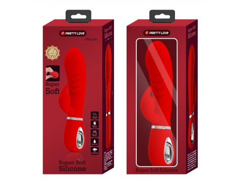Wibrator króliczek Pretty Love Prescott czerwony 7 funkcji - 10