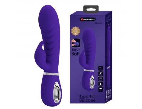 Wibrator króliczek silikonowy Pretty Love Prescott fioletowy 7 funkcji - 2