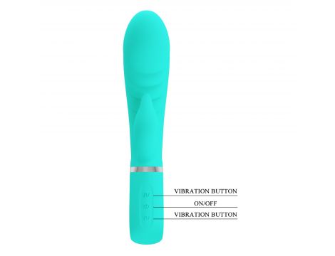 Miękki wibrator króliczek Pretty Love Prescott zielony 7 funkcji - 11