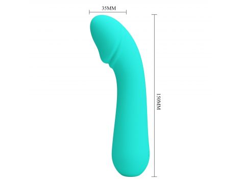 Wibrator punktu G silikonowy Pretty Love Cetus zielony 12 funkcji - 11