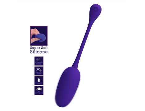 Jajko wibrujące silikonowe Pretty Love Knucker fioletowe 12 funkcji - 3
