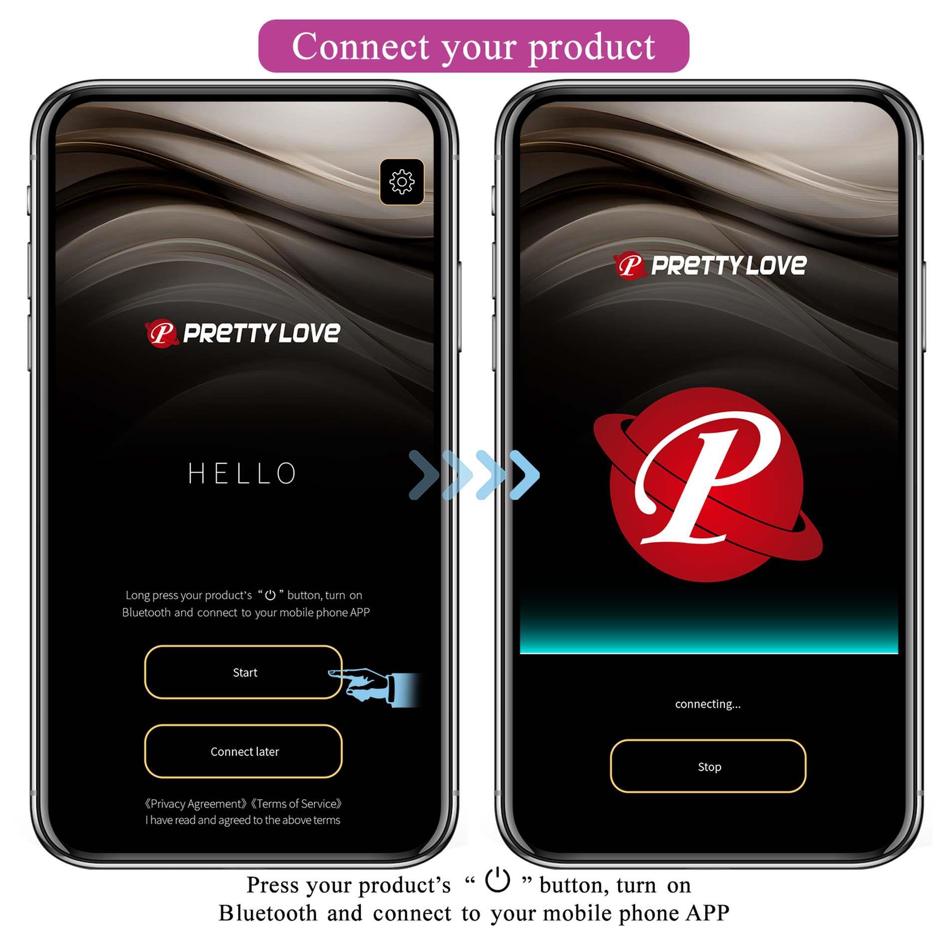 Pretty Love - Catalina, 12 Vibration Functions Mobile App Long-Distance Co