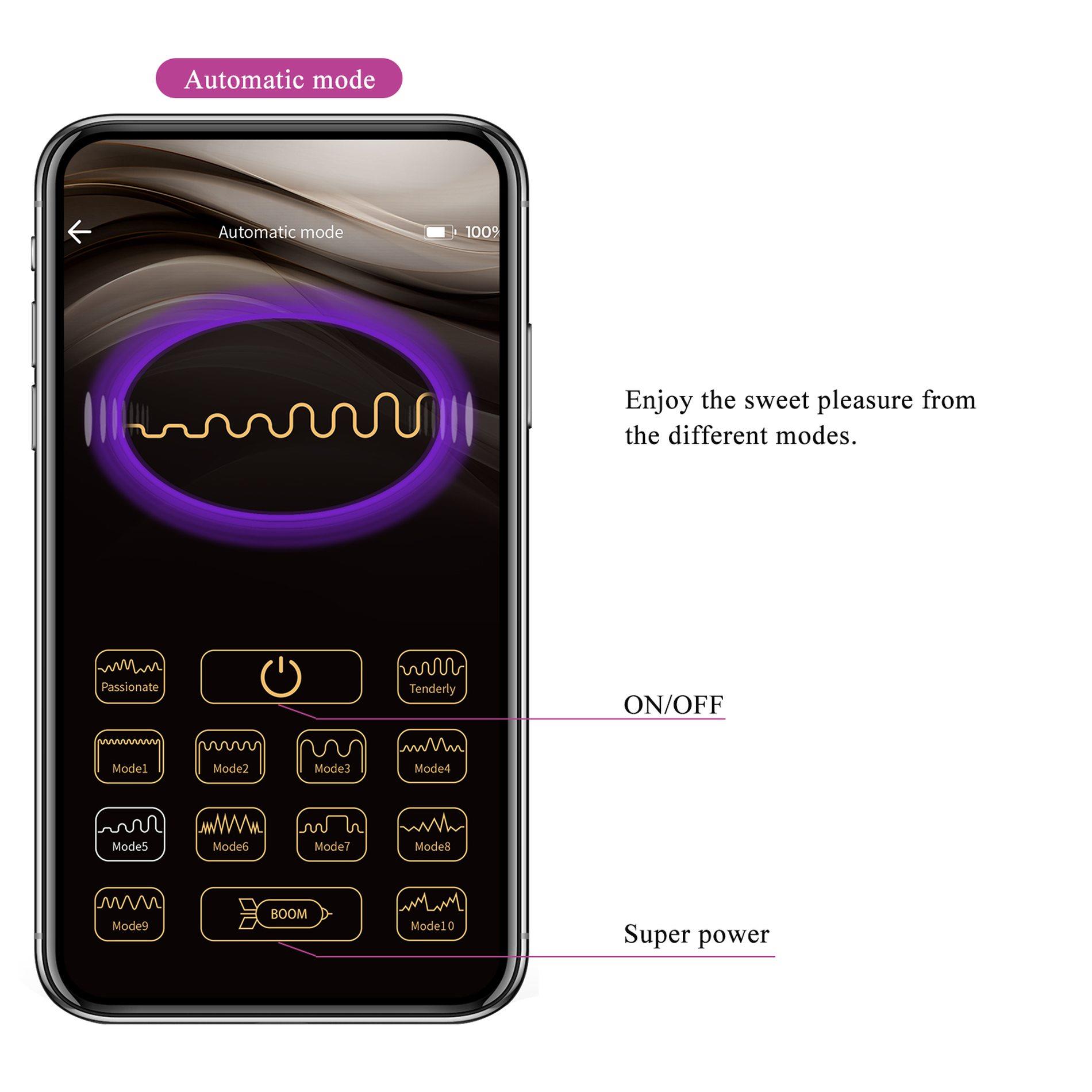 Pretty Love - Catalina, 12 Vibration Functions Mobile App Long-Distance Co