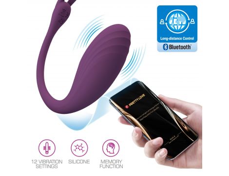 Jajeczko wibracyjne Pretty Love Catalina 12 funkcji aplikacja USB - 2