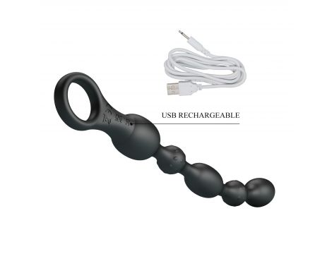 Wibrator analny koralikowy Pretty Love Van silikonowy 10 trybów USB - 6