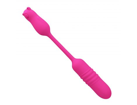 Stymulator łechtaczki Pretty Love Nobikuma silikonowy 3 wibracje 3 pulsacje - 4