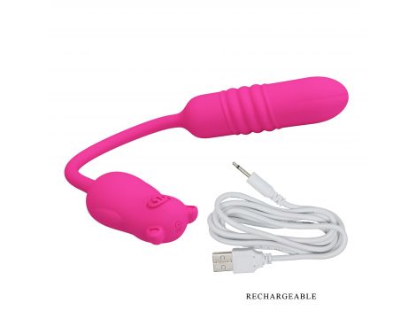 Stymulator łechtaczki Pretty Love Nobikuma silikonowy 3 wibracje 3 pulsacje - 8