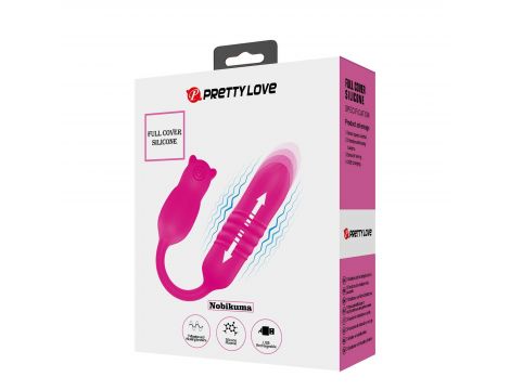 Stymulator łechtaczki Pretty Love Nobikuma silikonowy 3 wibracje 3 pulsacje - 9