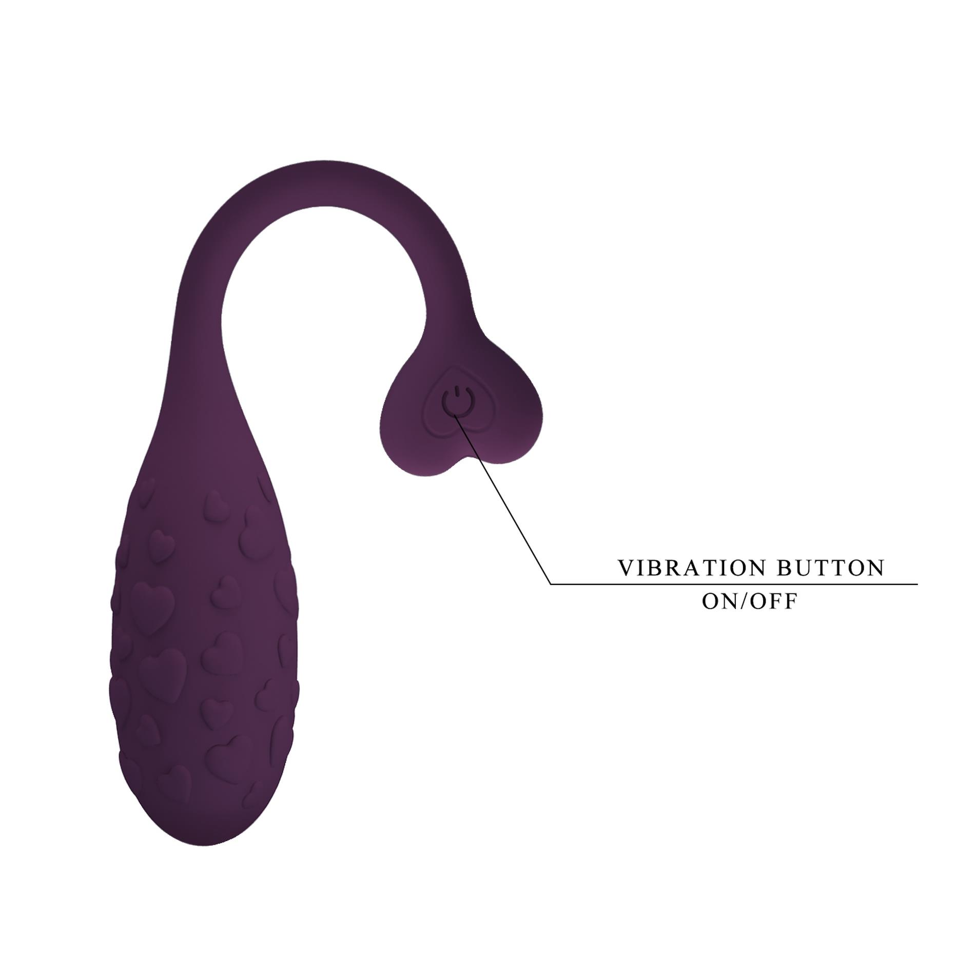 pretty love - fisherman purple, 12 vibration functions mobile app remote