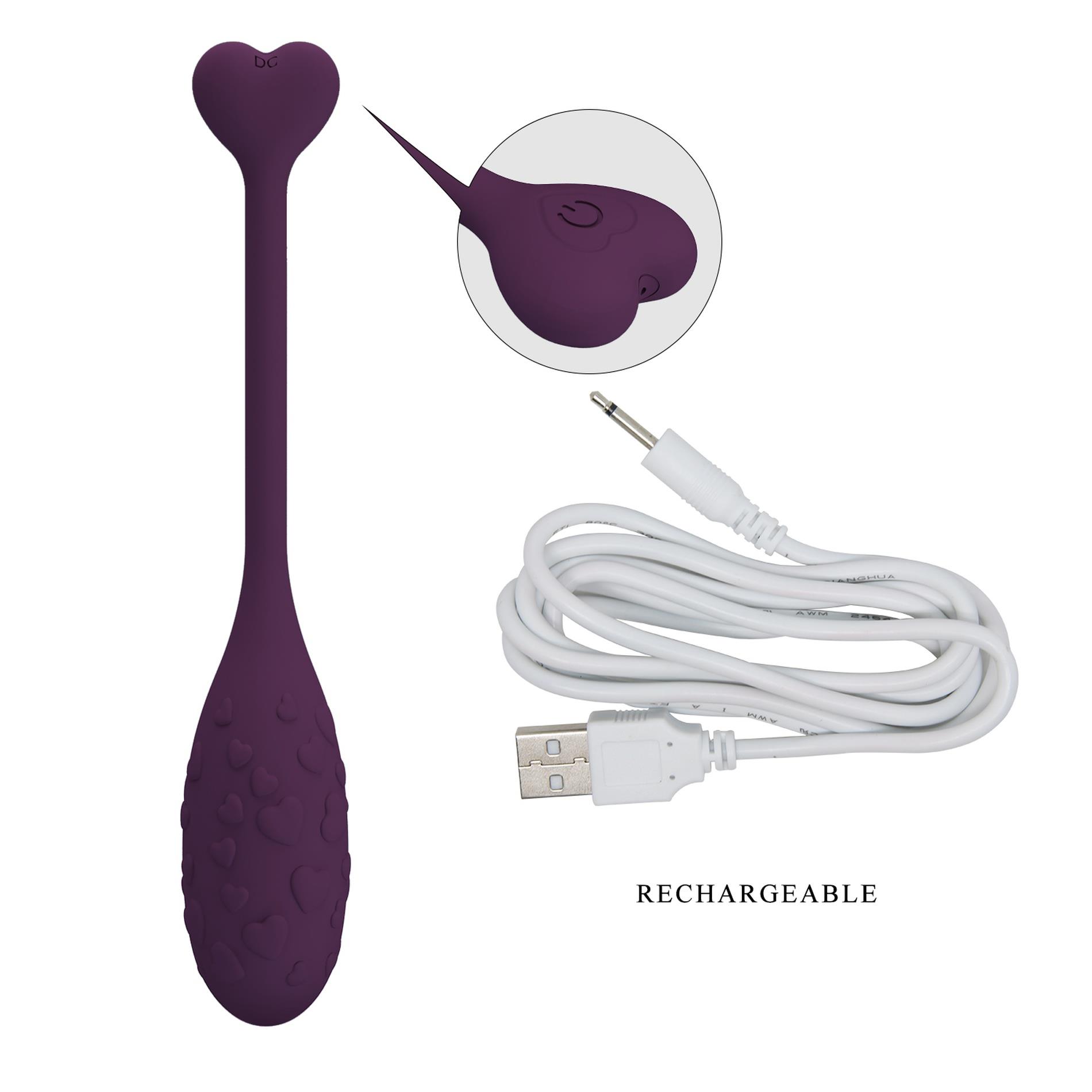 pretty love - fisherman purple, 12 vibration functions mobile app remote