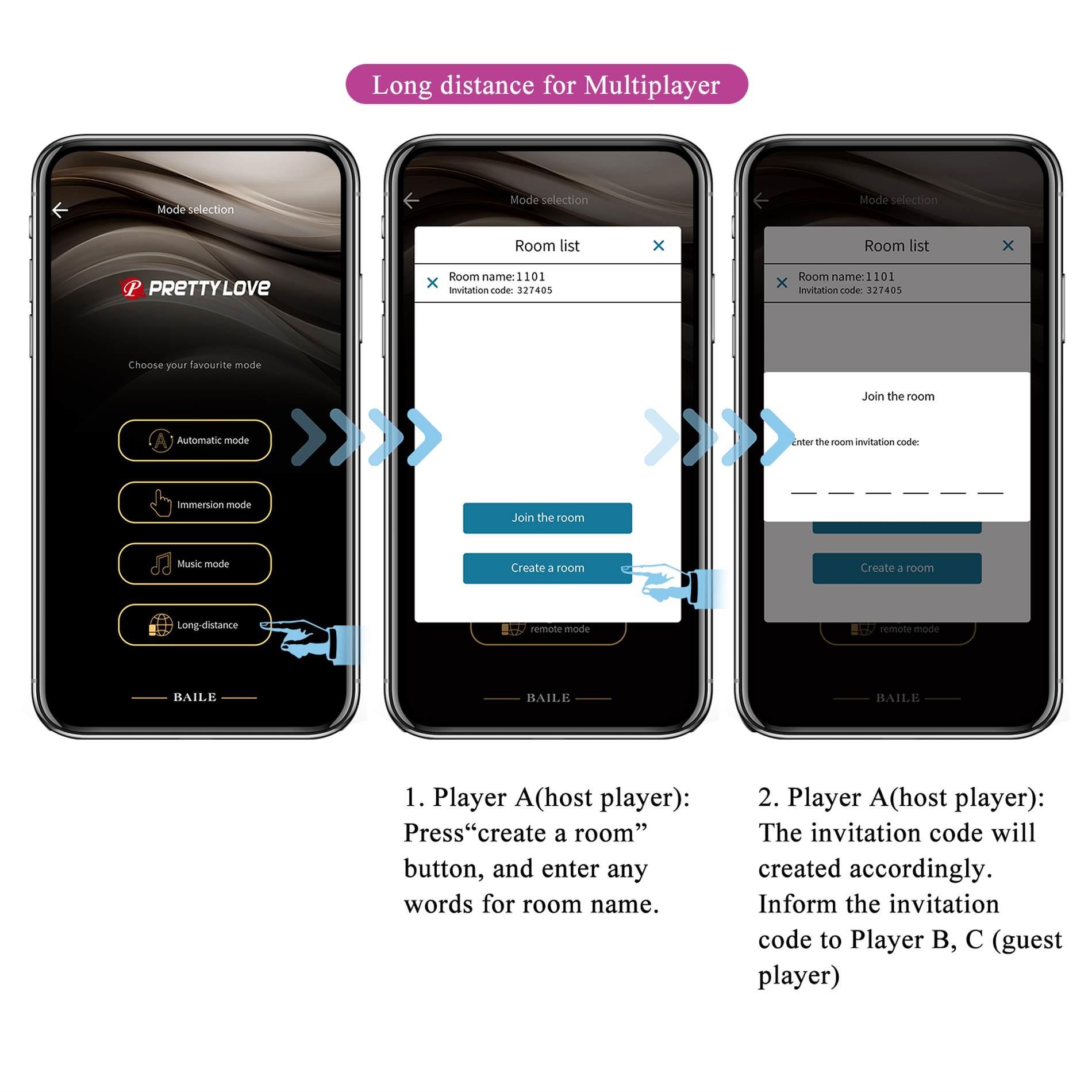pretty love - fisherman purple, 12 vibration functions mobile app remote