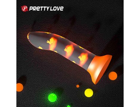 Dildo analne świecące Pretty Love Magical Nightfall z przyssawką - 4