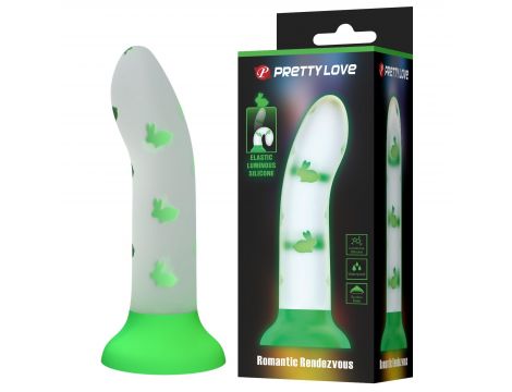 Dildo analne świecące silikonowe Pretty Love z przyssawką - 4
