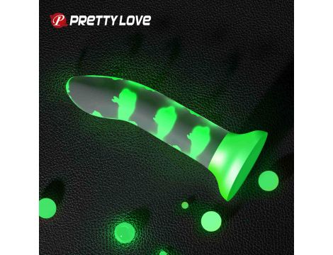 Dildo analne świecące silikonowe Pretty Love z przyssawką - 3